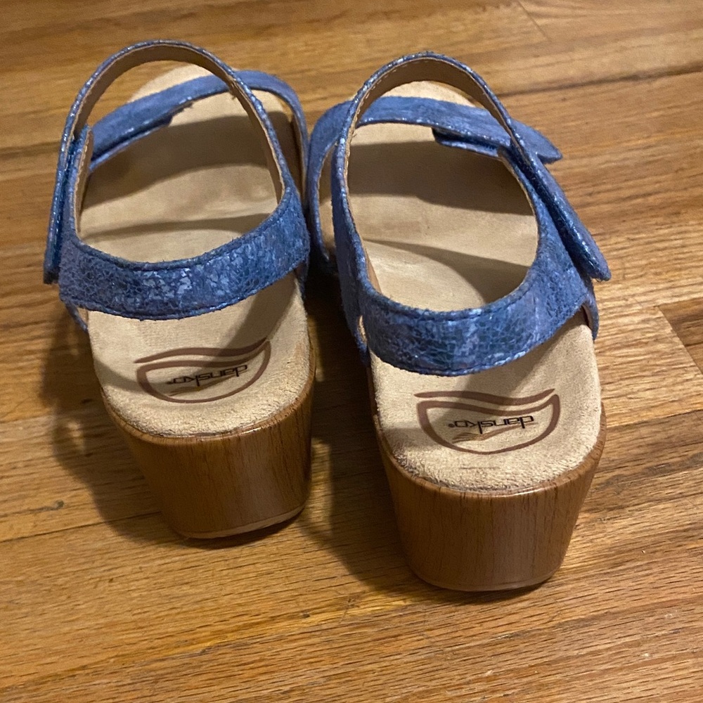 Dansko Blue Textured Sandals - Picture 4 of 7